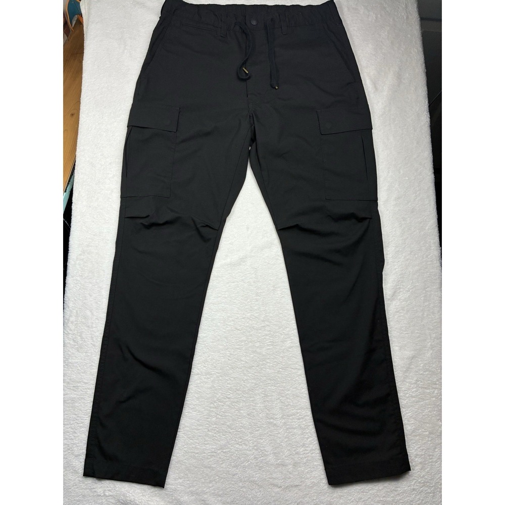 Polo Ralph Lauren Stretch Slim Fit Twill Cargo Pant Mens 33x34 Black Drawstring